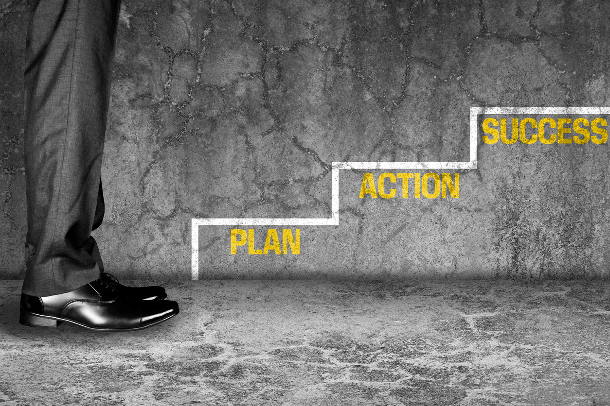 Steps with 